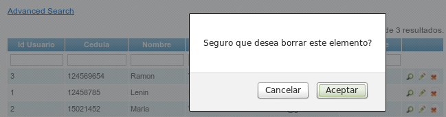 yii-delete-record
