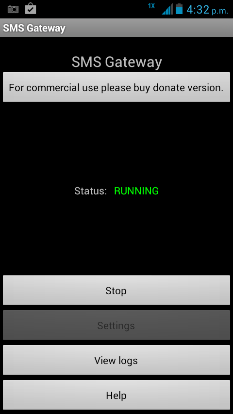 GateWay SMS de Android