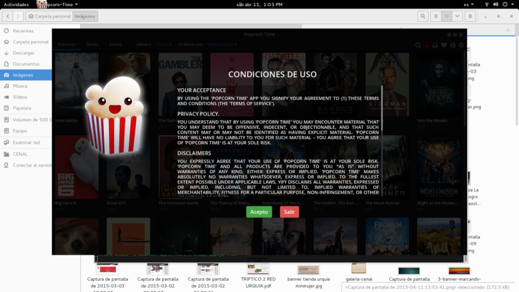 Как установить popcorn time на linux