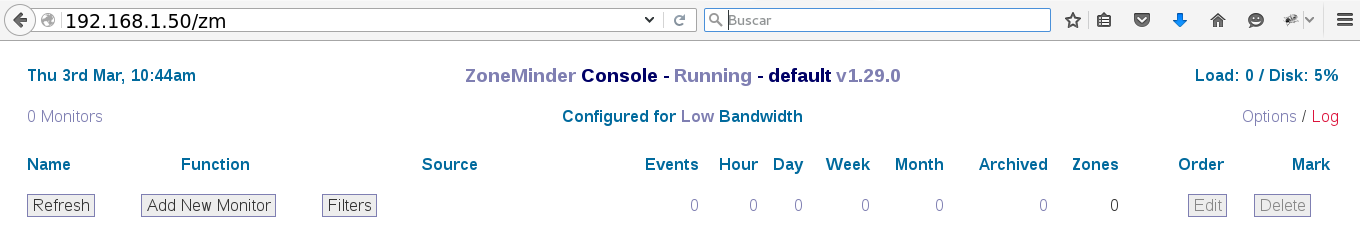 Instalar y configurar ZoneMinder
